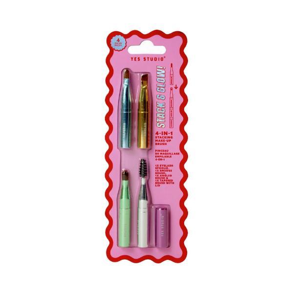 Yes Studio Stack & Glow 4-in-1 brush set - British product