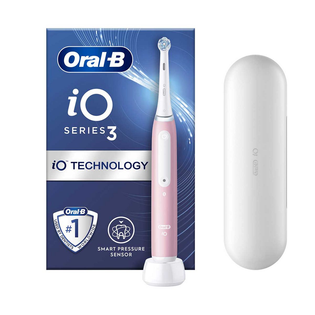 Oral-B iO3 Electric Toothbrush Blush Pink (+ Travel Case) GOODS Boots   