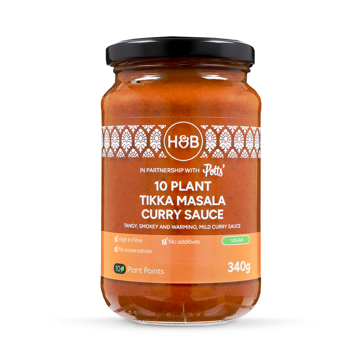 Holland & Barrett 10 Plant Tikka Masala Sauce 340g, UK version