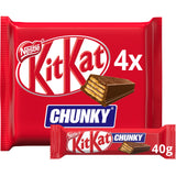 KitKat Chunky Milk Chocolate Bar Multipack x4 160g GOODS Sainsburys   