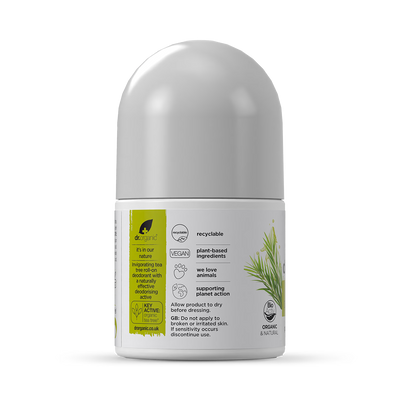 Dr Organic Teebaum Deodorant Natürliches Deodorant 50ml