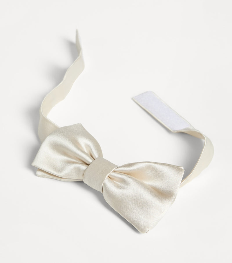 Brunello Cucinelli kids satin bow tie, imported from the UK