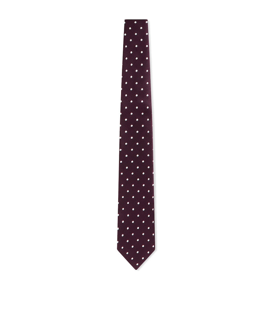TOM FORD silk polka dot tie - British product