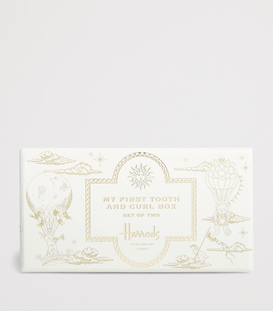 Harrods silver-plated tooth and curl keepsake box, UK version
