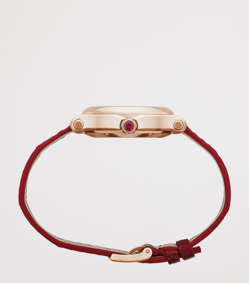 Chopard Happy Sport watch 33mm rose gold diamonds - British product