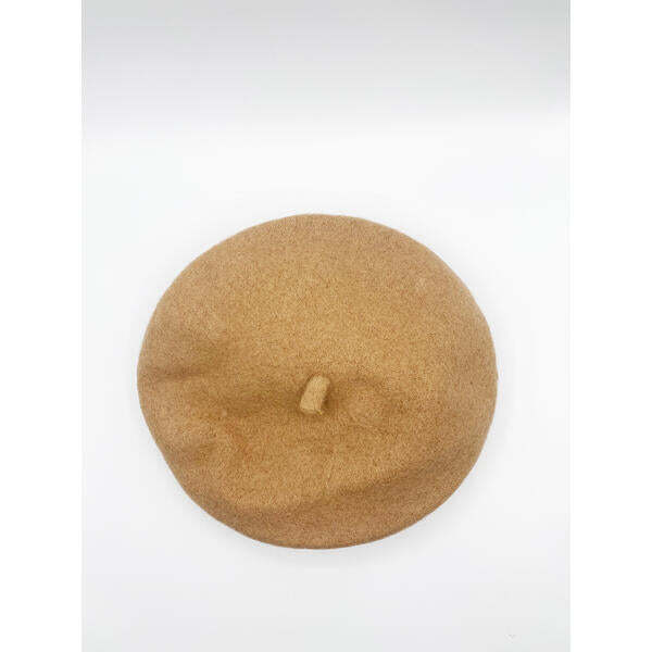 SVNX plain brown felt beret, UK version