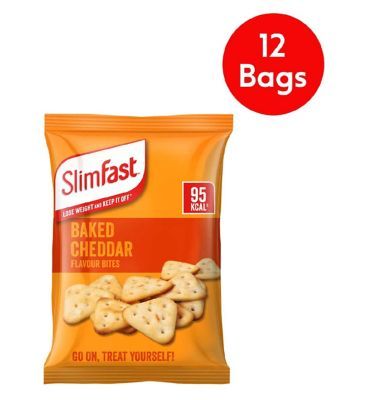 SlimFast Baked Cheddar Flavour Bites bundle - 12 pack GOODS Boots   