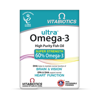 Holland & Barrett Vitabiotics Ultra Omega-3 Fischöl Kapseln 60 - Online bei McGrocer kaufen