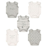 Grey Premature Baby Bodysuits – 5 Pack GOODS Boots   