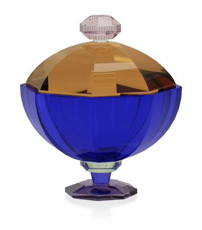 Harrods Reflections Copenhagen Crystal Elysia Opal Decorative Bonbonniere H11cm x W11cm x D12cm- Buy online at McGrocer
