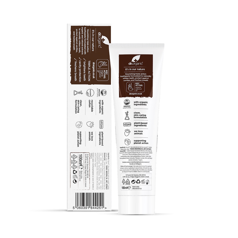 Dr Organic Coconut Oil Toothpaste 100ml - British product