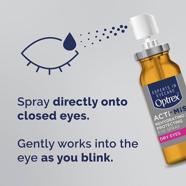 Optrex ActiMist Double Action Spray Dry Irritated Eyes 10ml GOODS Superdrug   