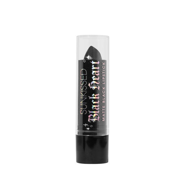 Sunkissed Black Heart matte black lipstick 3.3g (British brand)