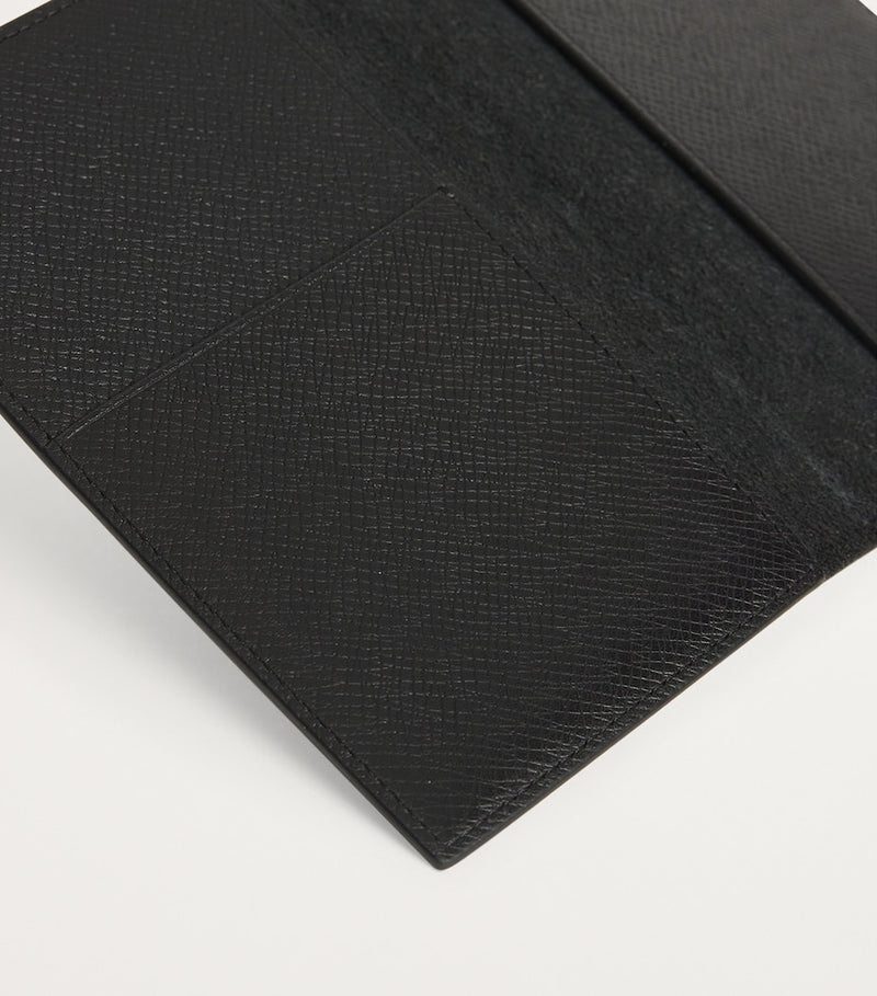 Harrods leather passport holder with slip pockets, imported from the UK