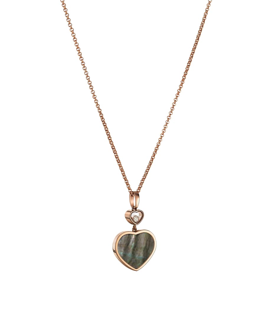 Chopard Happy Hearts pendant rose gold diamond - imported from the UK