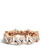 Suzanne Kalan eternity ring rose gold diamonds, imported from the UK