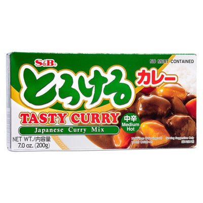Oriental Mart S&B Tasty Curry Medium Hot Japanese Curry Mix- Buy online at McGrocer