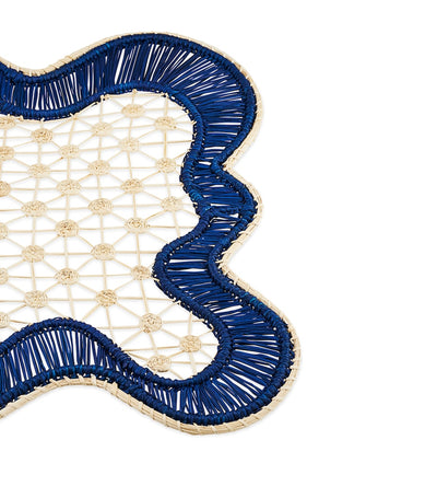 Harrods Rectangular Baru Placemat Set with Iraca Palm and Caned Centre - 44.5cm x 33.5cm (Set of 2)- Buy online at McGrocer