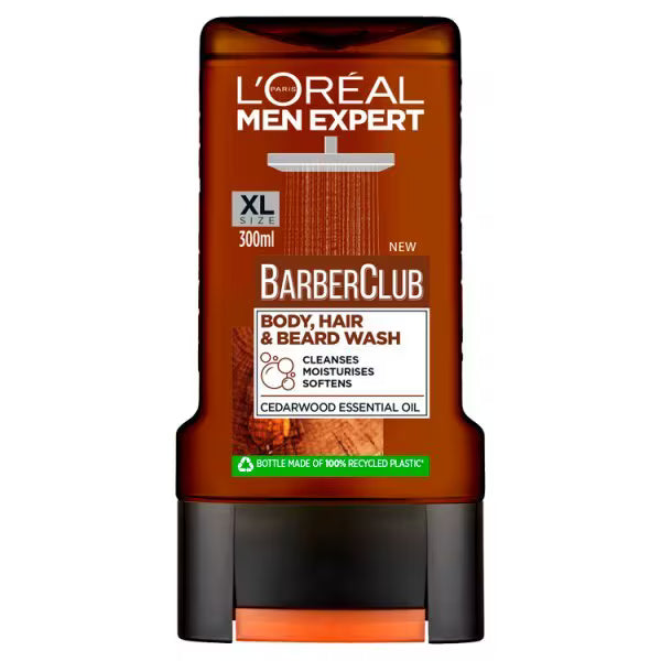 L'Oreal Paris Body and Beard Wash Cedarwood 300ml, UK version