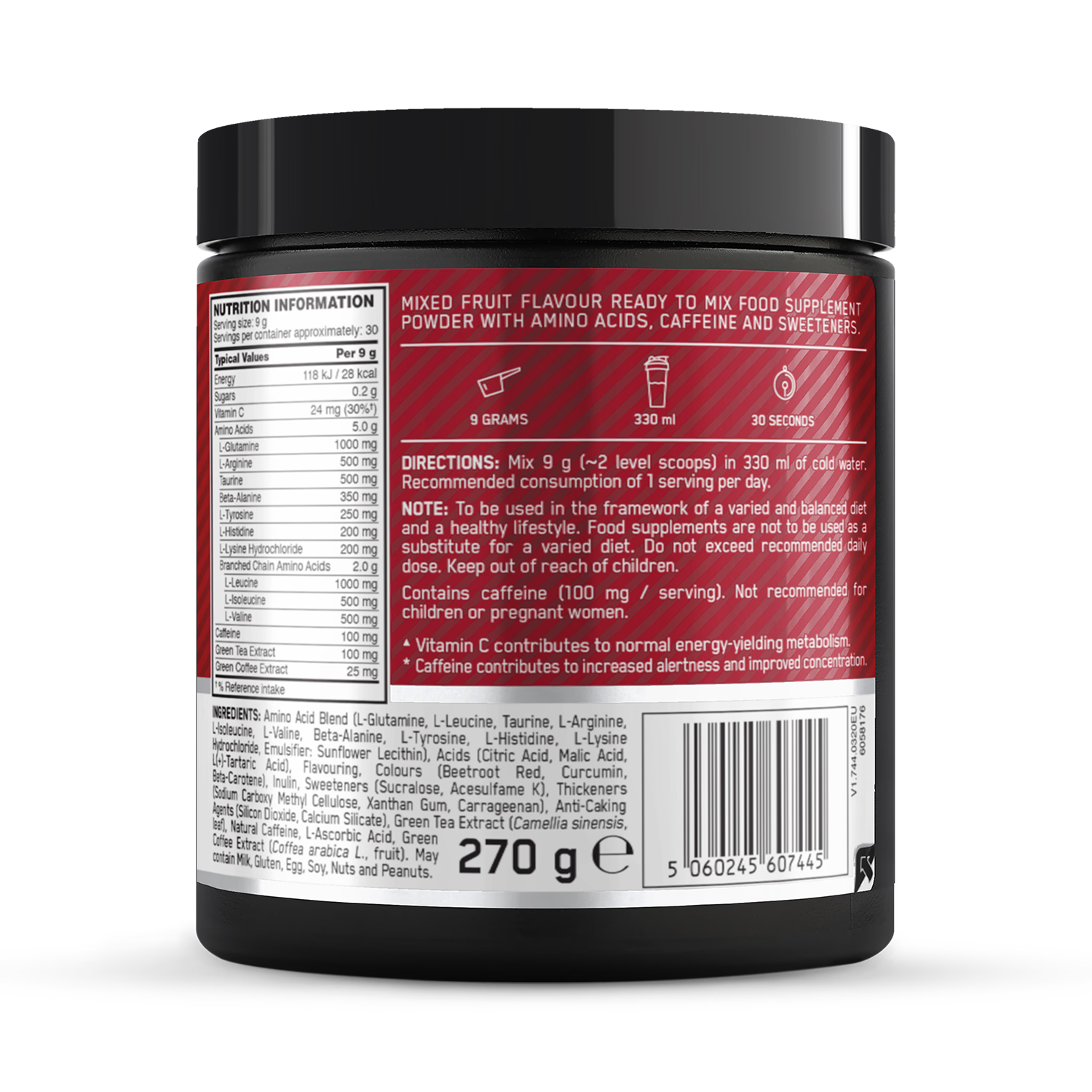 Optimum Nutrition Amino Energy Fruit Fusion 270g, importiert aus dem Vereinigten Königreich