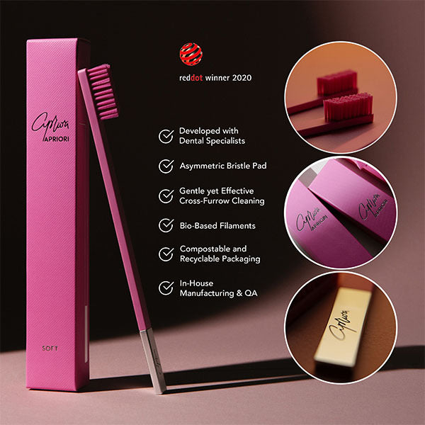 Apriori toothbrush Bubblegum Pink Silver, UK version