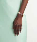 Engelbert Yellow Gold and Diamond Margareta Bangle - British product