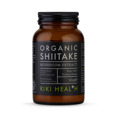 Holland & Barrett KIKI Health Organic Shiitake Mushroom Extract Powder - 50g- Buy online at McGrocer