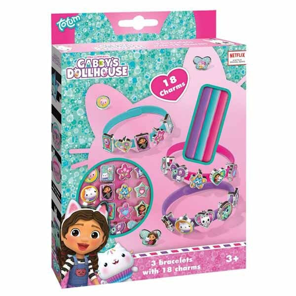 Totum Gabby's Dollhouse bracelet and charms set, imported from the UK