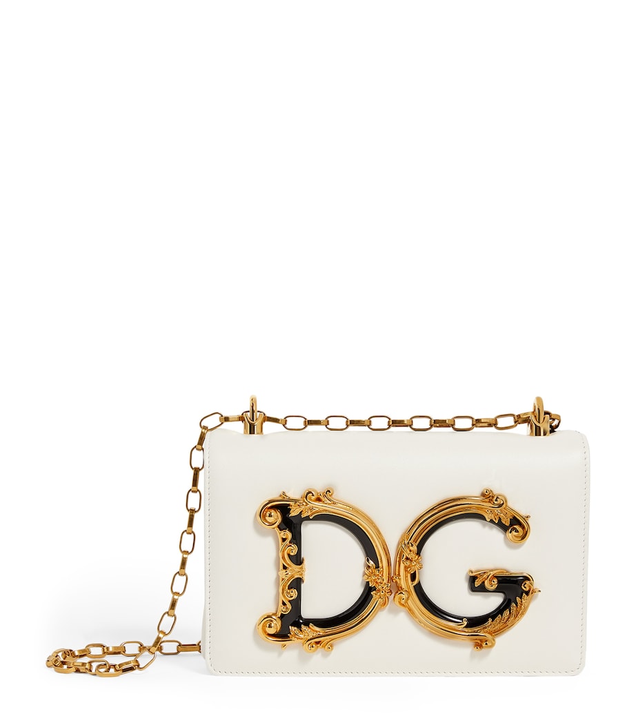Dolce&Gabbana DG Girls cross-body bag leather baroque hardware, UK version