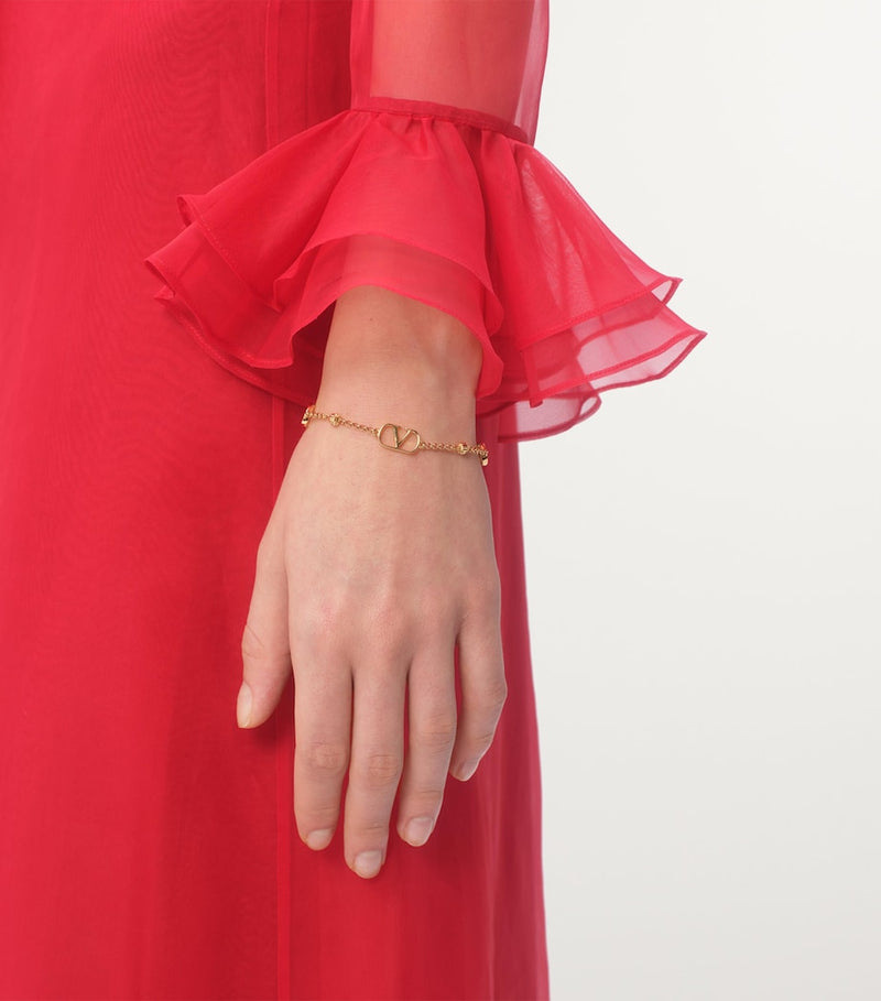 Valentino Garavani VLogo Signature gold-tone bracelet, UK version