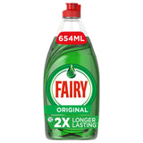 Fairy Original Green Washing Up Liquid with Lift Action 654ml GOODS Sainsburys   