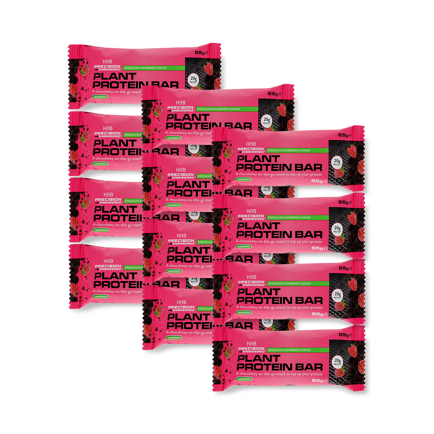 Precision Engineered protein bar dark chocolate raspberry 12 x 65g - British product