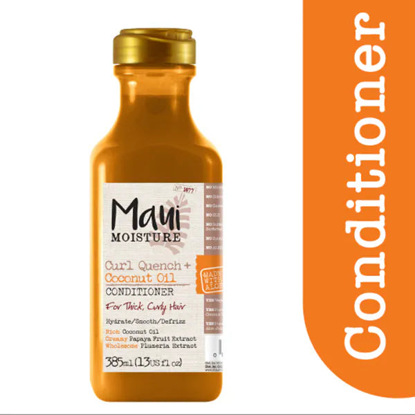Maui Moisture Curl Quench Coconut Oil Conditioner 385ml, imported from the UK
