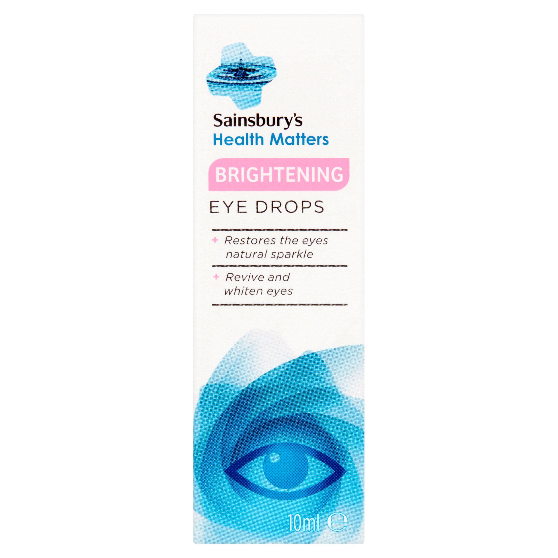 Sainsbury's Health Matters Brightening Eye Drops 10ml eye & contact lens care Sainsburys   