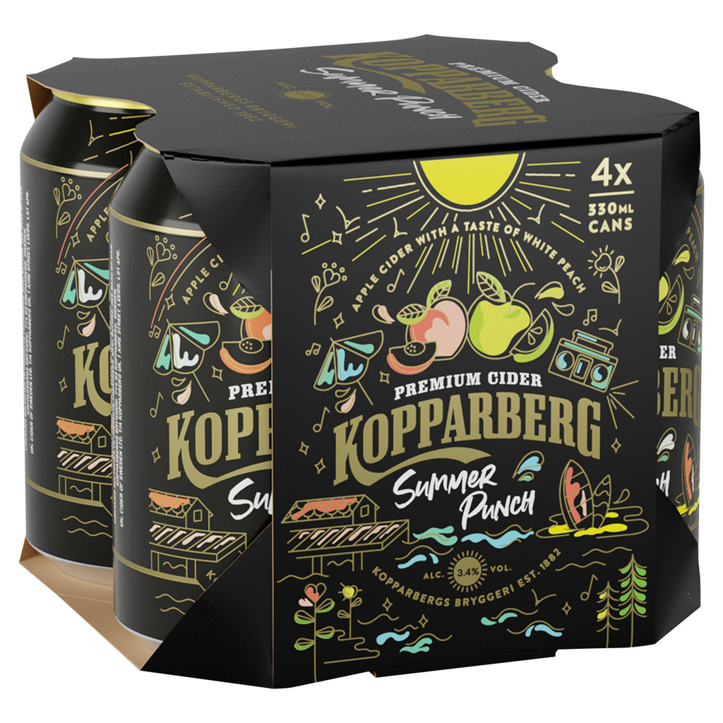 Kopparberg Premium Cider Summer Punch 4x330ml