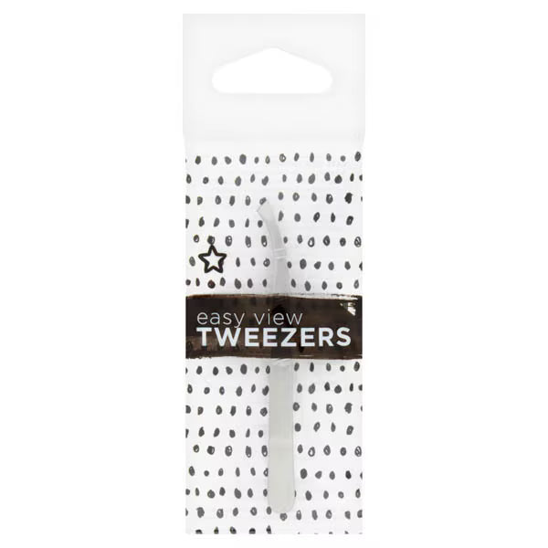 Superdrug Easy View tweezers slant tip (British brand)