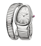 Bvlgari Serpenti Tubogas stainless steel diamond watch 35mm, imported from the UK