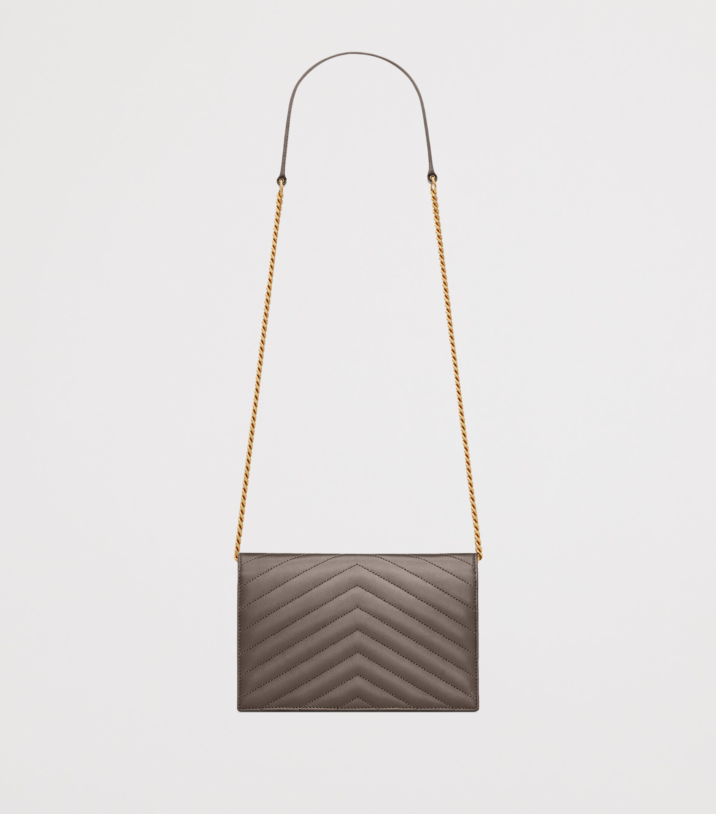 Saint Laurent calfskin envelope chain wallet - British product