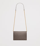 Saint Laurent calfskin envelope chain wallet - British product