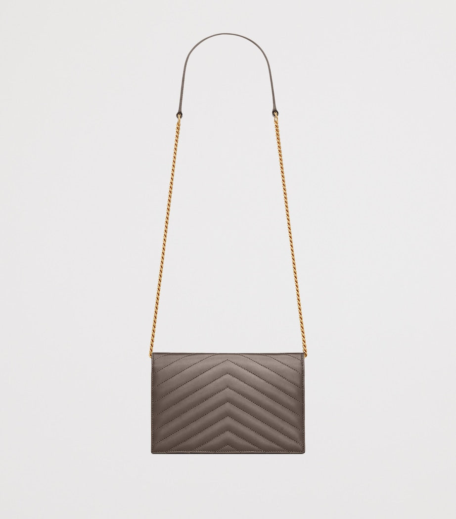 Saint Laurent calfskin envelope chain wallet - British product
