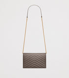 Saint Laurent calfskin envelope chain wallet - British product