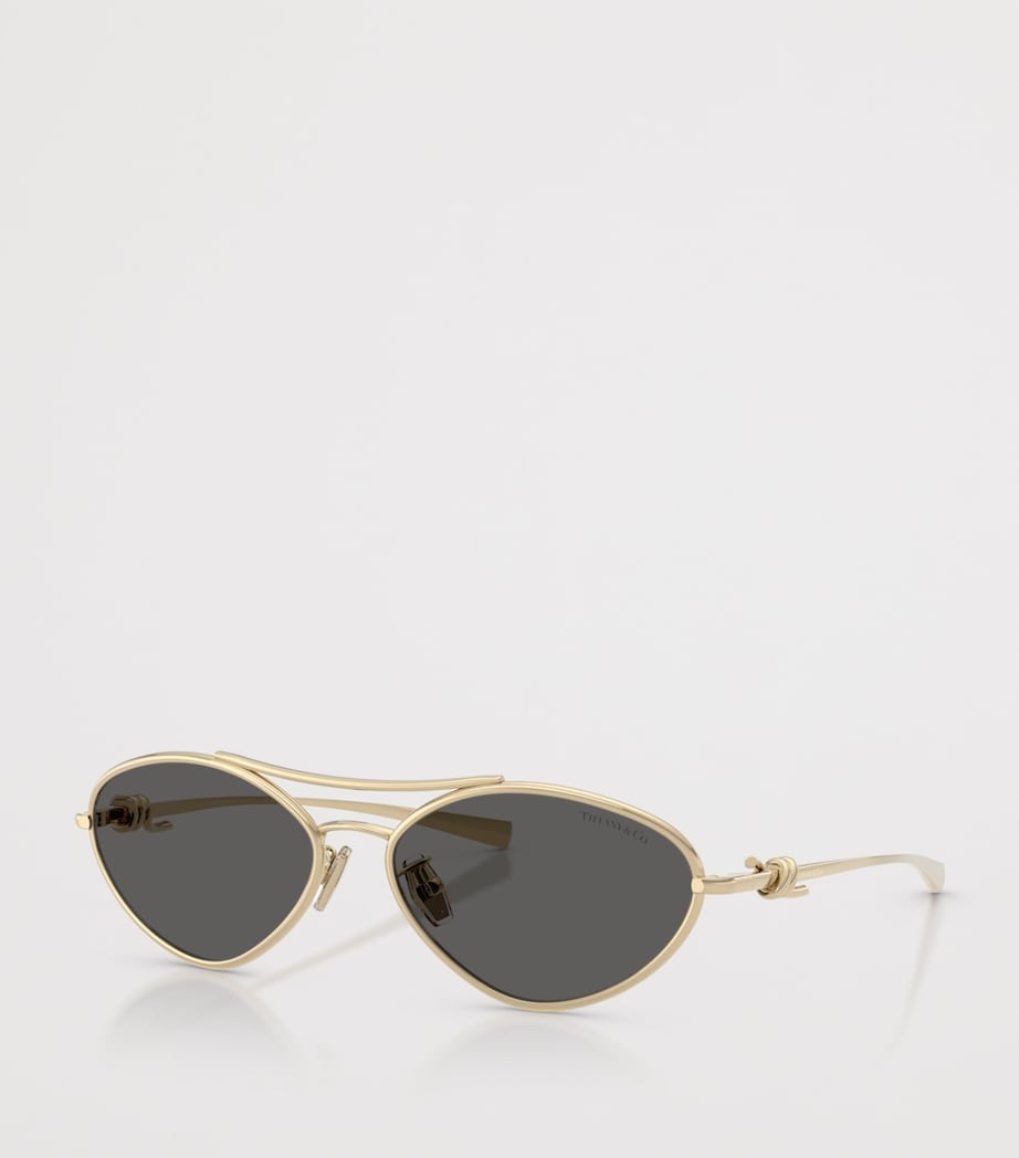 Tiffany & Co. metal irregular sunglasses TF3117 - British product