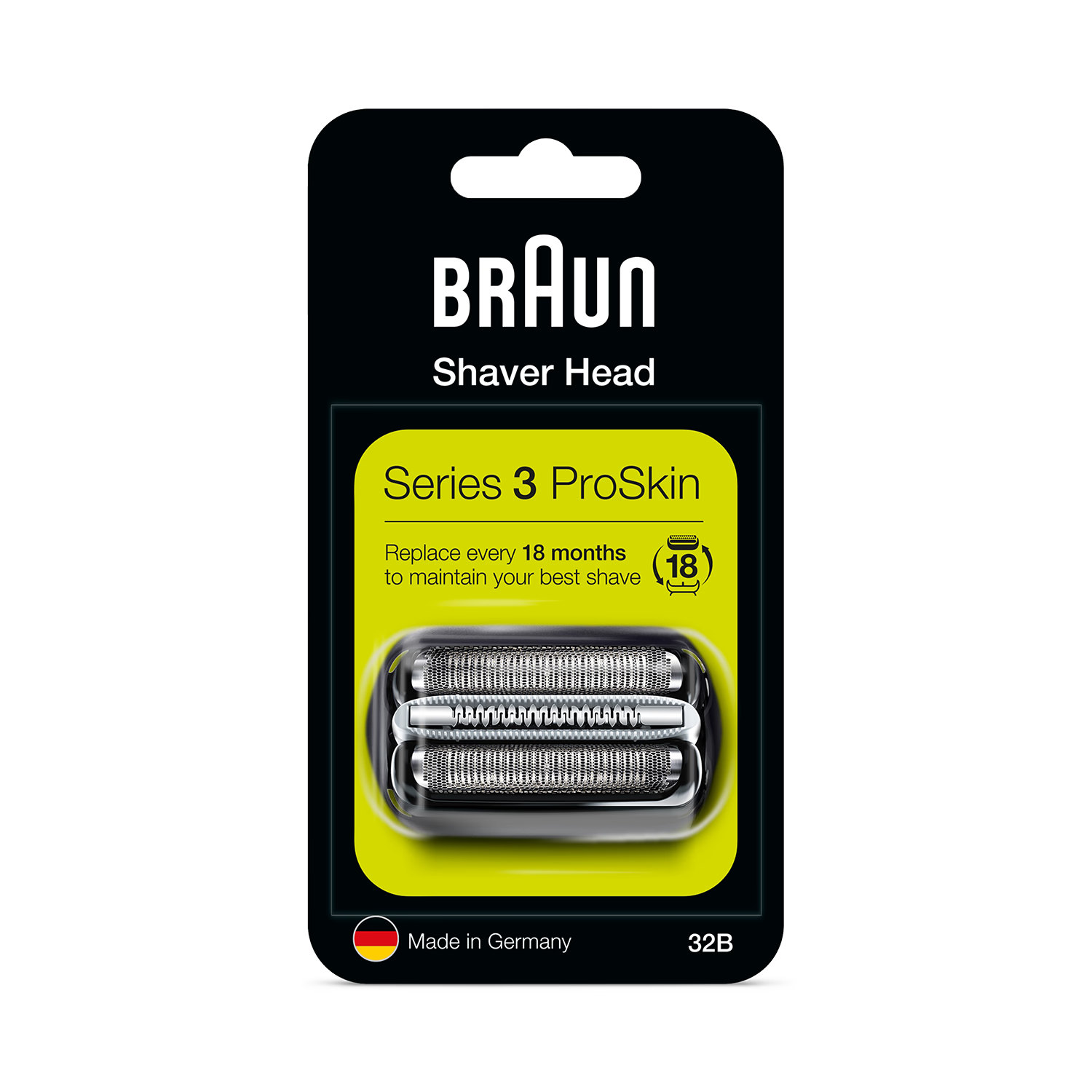 Braun Series 3 32B shaver head replacement - British product