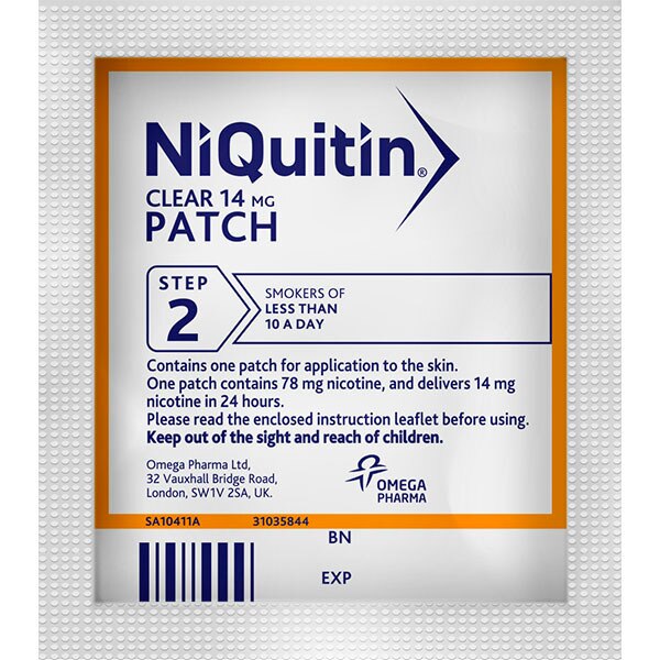 NiQuitin 14mg Step 2- 14 Nicotine Patches- Stop Smoking Aid GOODS Superdrug   