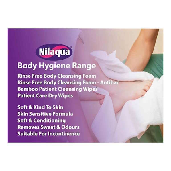 Nilaqua rinse free body wash foam 90ml - British product