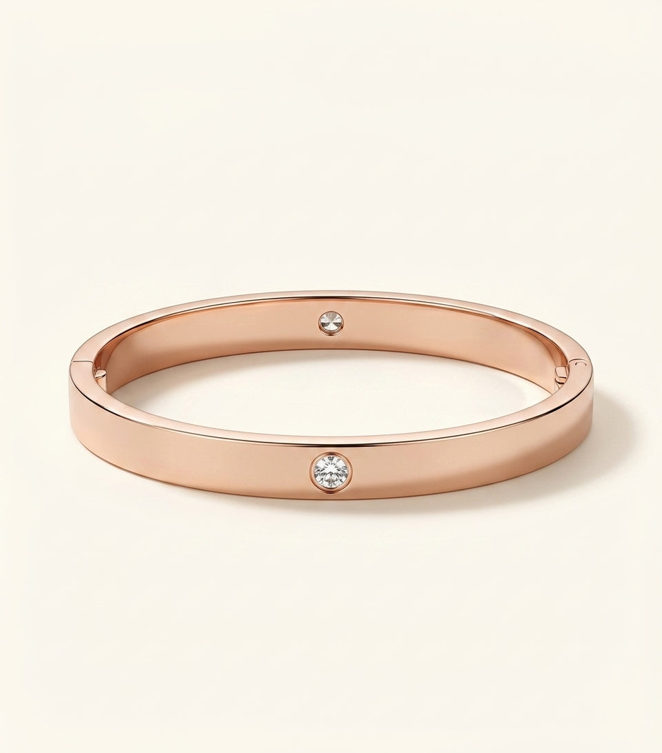 Cartier LOVE bangle 18kt rose gold with diamond, imported from the UK