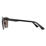 Police grey round sunglasses with polarized brown lenses, UK version