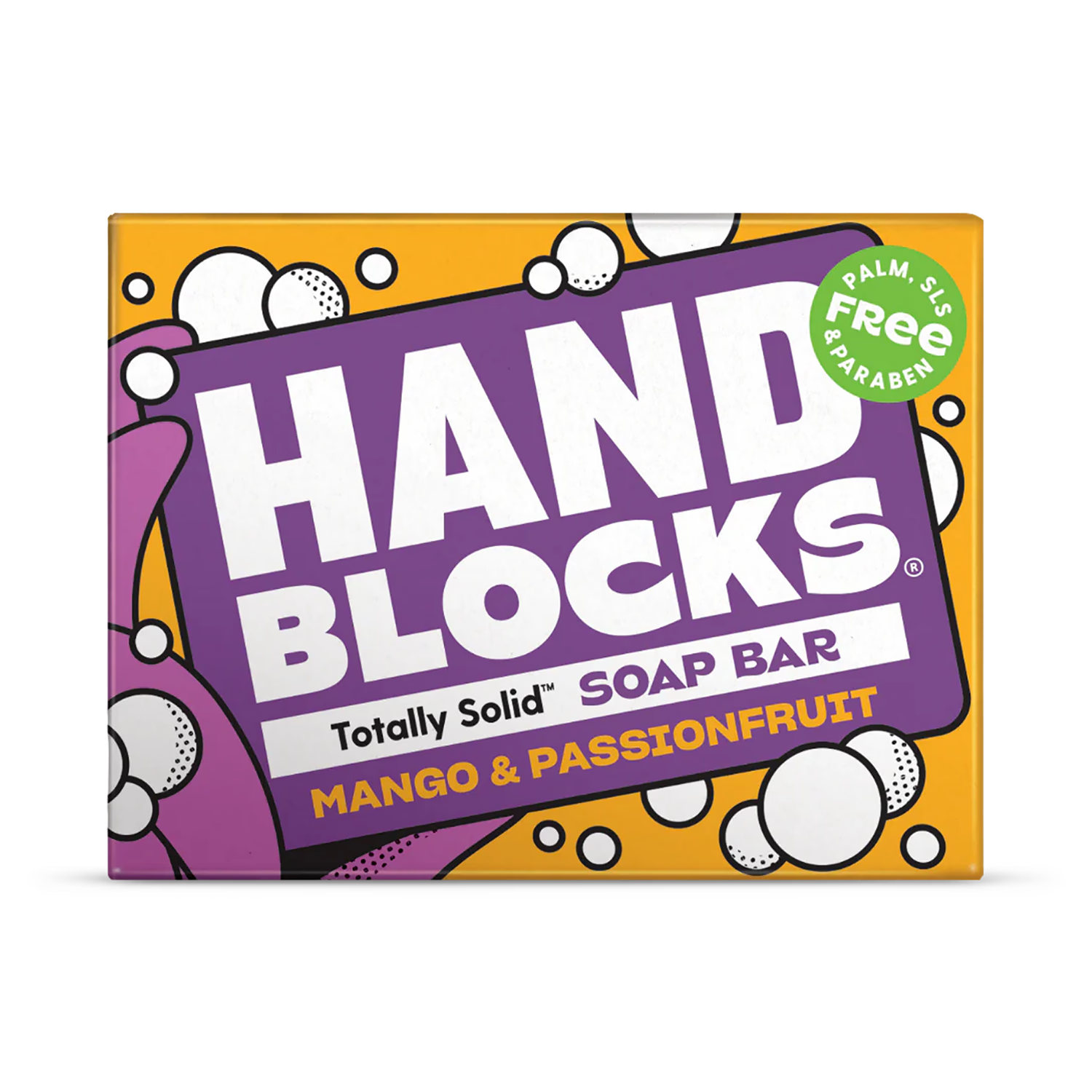 Hand soap bar mango and passionfruit plastic free - British product