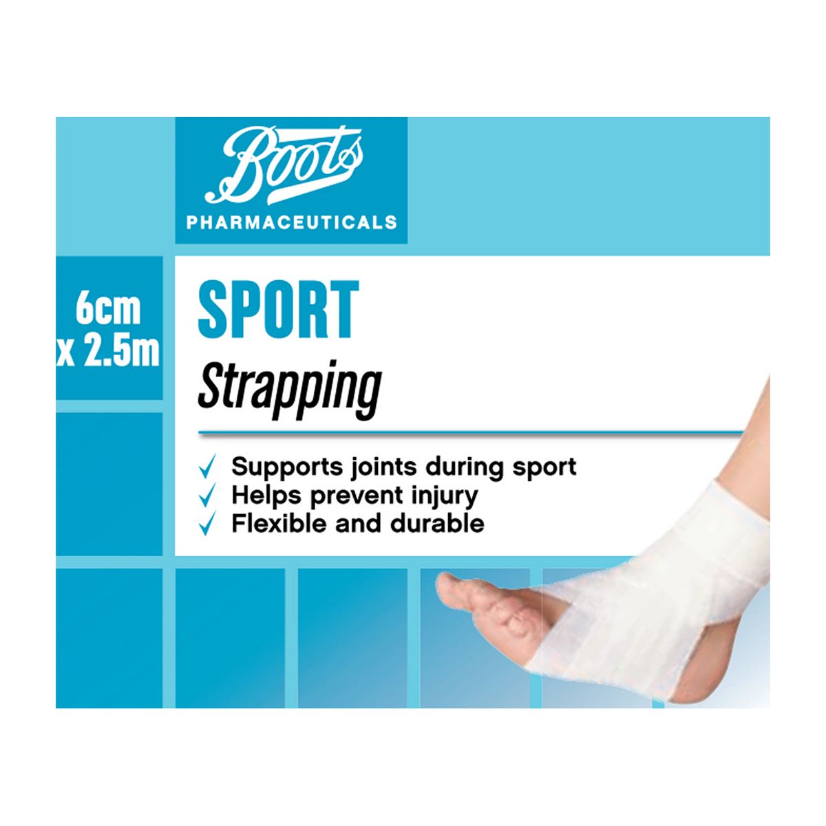 Boots Sports Strapping 2.5m x 6cm GOODS Boots   