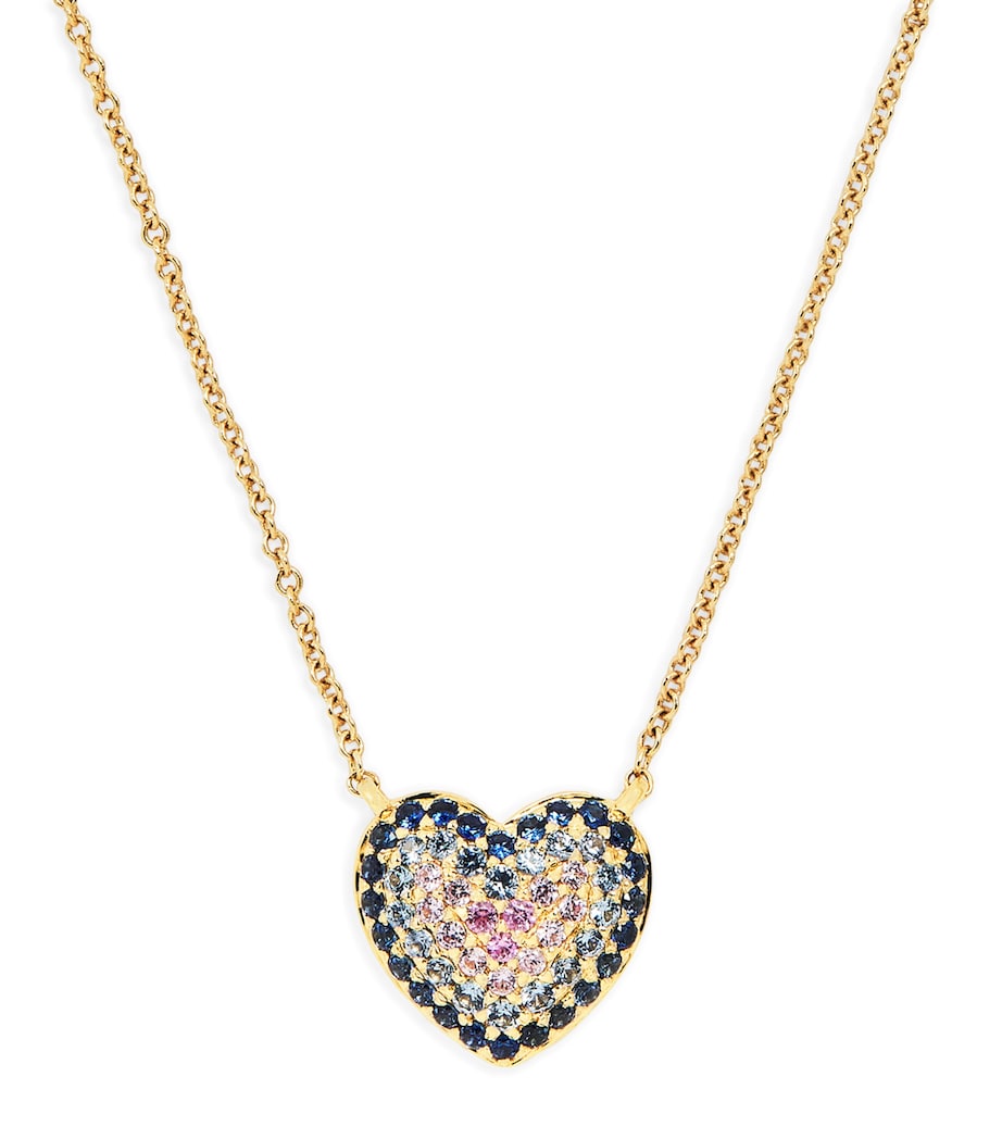 Emily P. Wheeler Lucy necklace with sapphire heart, imported from UK